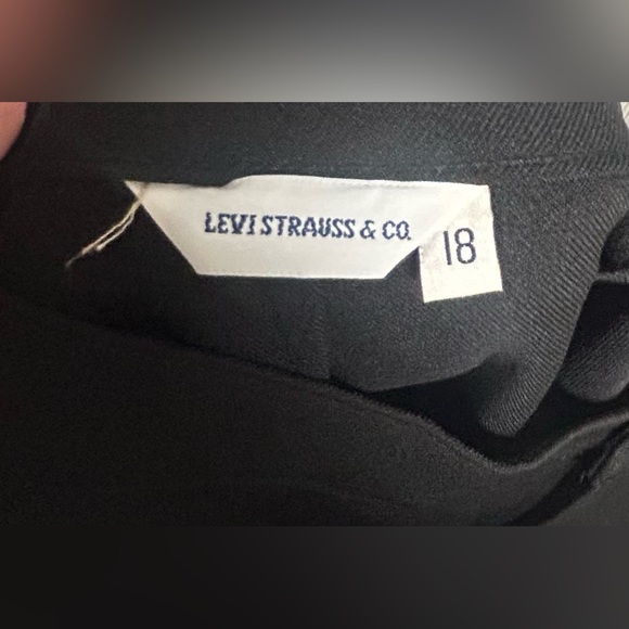 Bend Over Levi Strauss & Co Pants Vintage Black Women’s Sz 18 NWT - Picture 6 of 7